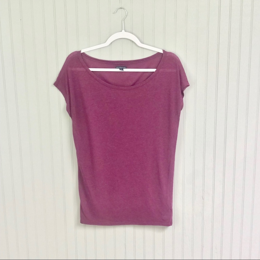 Short Sleeve Purple Shirt